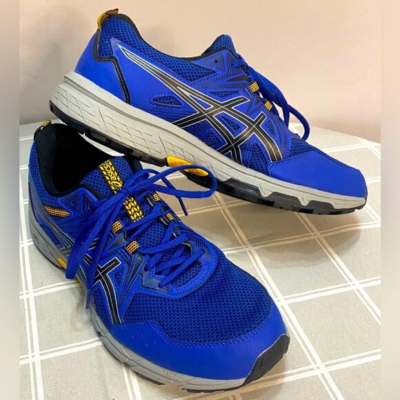 ASICS Gel Venture 8 Men’s Sz 10 Extra Wide Blue Black Sneakers Athletic Shoes - Picture 2 of 15